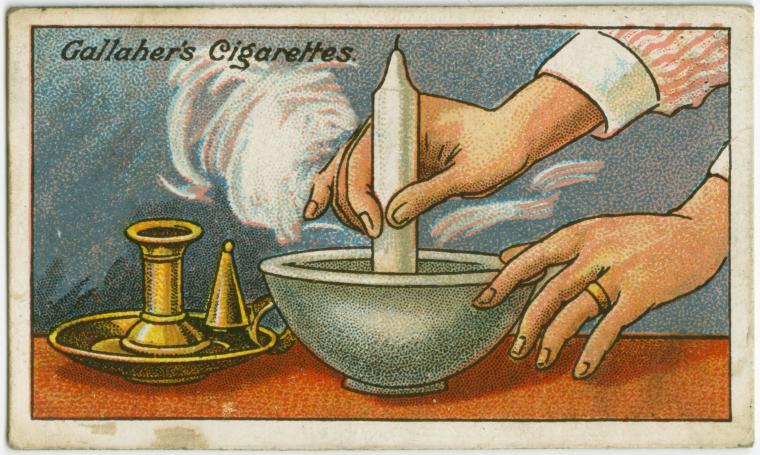 How to fit a large candle