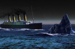 Titanic, sinking, iceberg