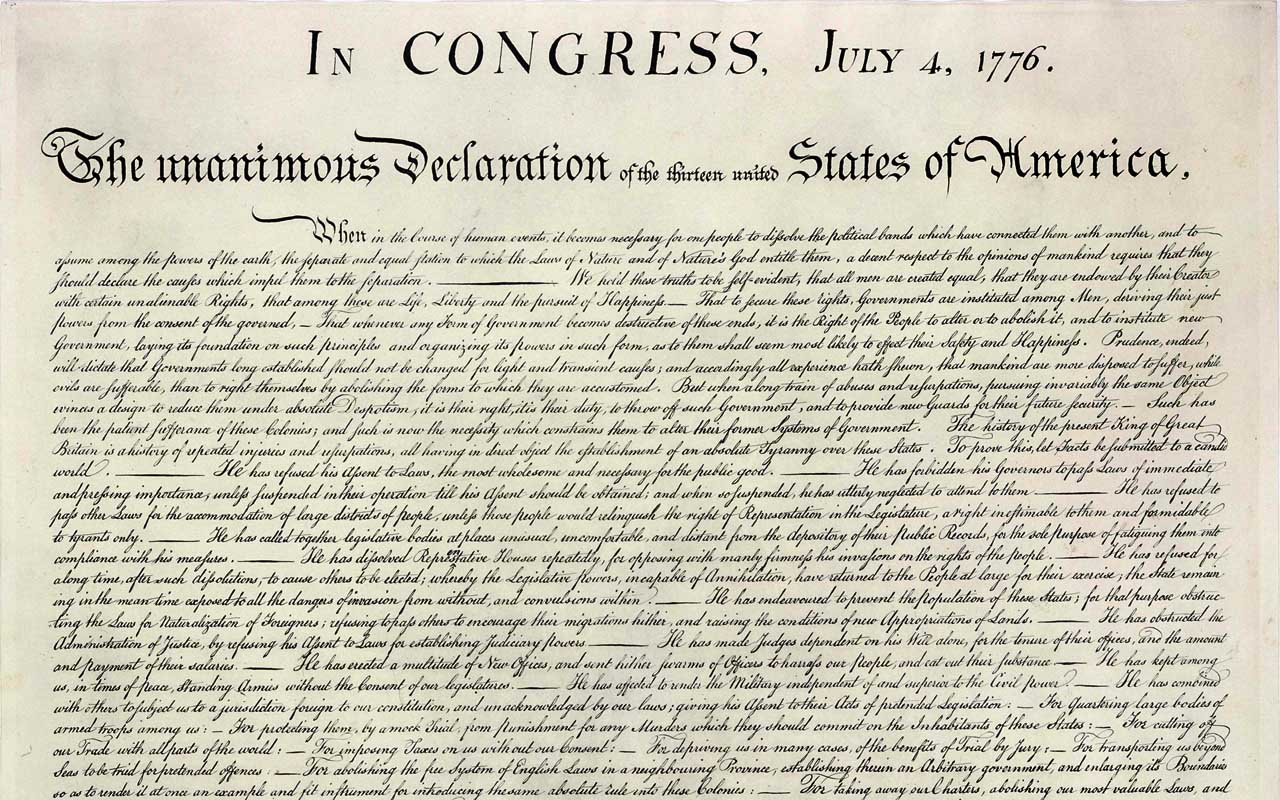 Declaration of Independence, Congress, original, facts, life, people, junk