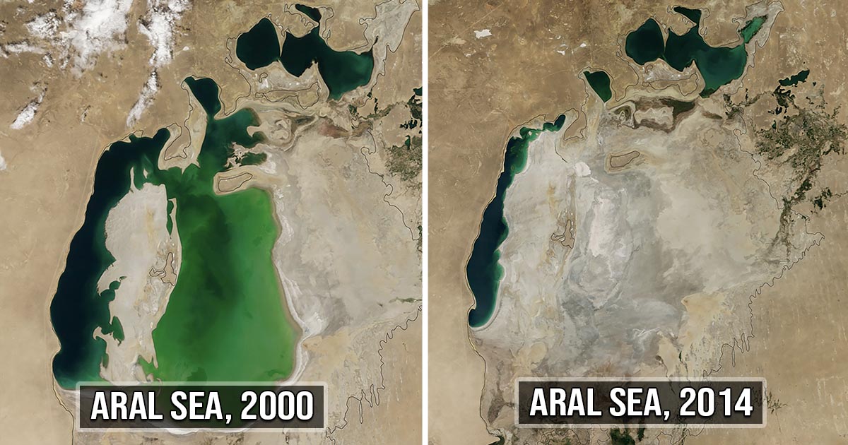 Фото аральского моря до и после фото