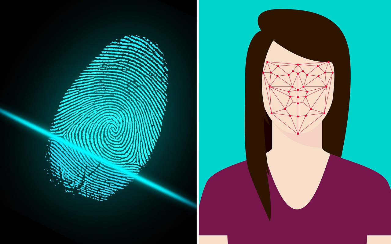 fingerprints, face recognition, facts, life, people, common sense, history, technology