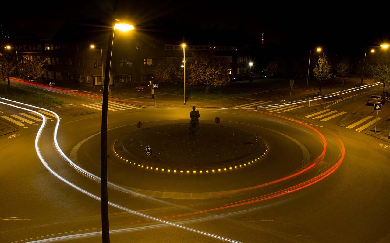 roundabouts, road, traffic, life, invention, driving, travel