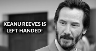 Keanu Reeves, celebrities, facts, left-handed, science