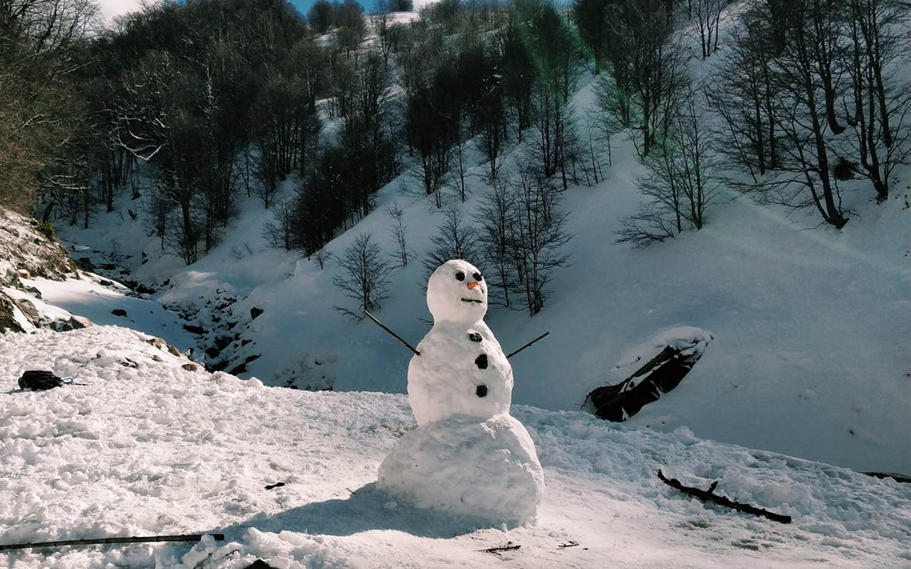 snow, thirsty, drink, snowman, facts, winter, trail, man, woman, hiking, lost, wilderness